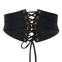 Load image into Gallery viewer, Women's Fashion Elastic Stretch Wide Band Corset Waist Belt
