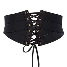 Load image into Gallery viewer, Women's Fashion Elastic Stretch Wide Band Corset Waist Belt
