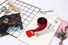 Load image into Gallery viewer, 2020 Off White Tie Down Yellow Nylon Cotton Big IRON Head Industrial Belt
